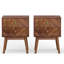 Emet Semi-Assembled Solid Wood 2-Drawer Nightstand-244546463