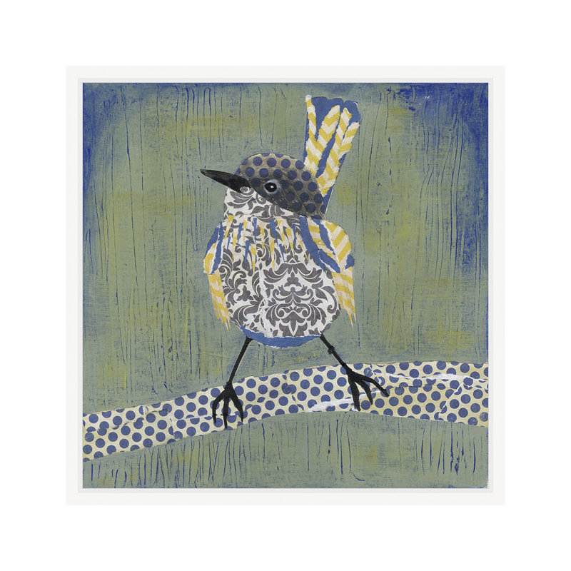 Patchwork Wren I, reproduction d'art encadrée