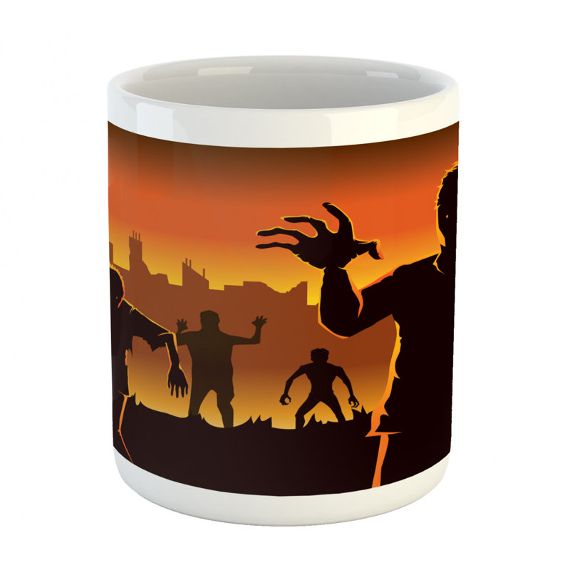 Grande tasse à café zombie