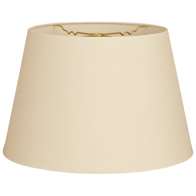 Abat-jour empire en soie / shantung empire (araignée), Beige, H 9,5 po x l 14 po x P 14 po