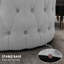 Repose-pieds capitonné avec velours Homcom
