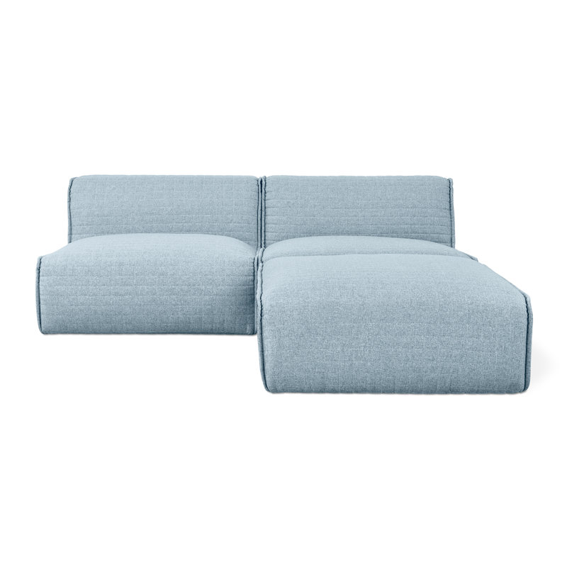 Nexus Modular Chaise Sectional, Parliament Lake Polyester