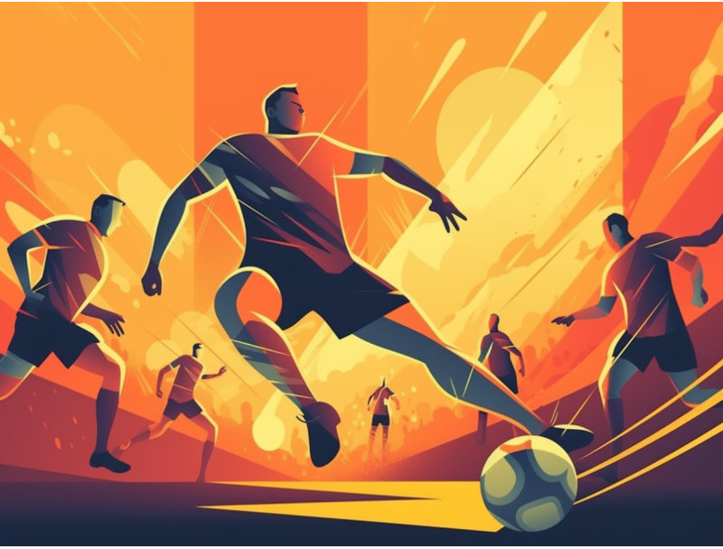 Jeté en molleton Football - Couvertures douces et chaudes Soccer, L 60 po x L 80 po