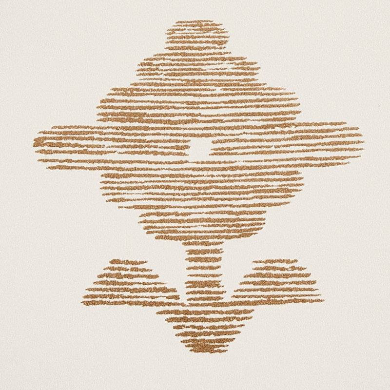 Papier peint Rubia, Ivoire