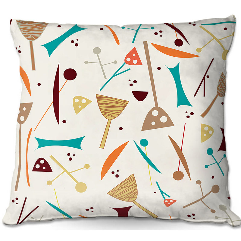Mid Century Hero Throw Pillow, 20" H x 20" W x 5" D