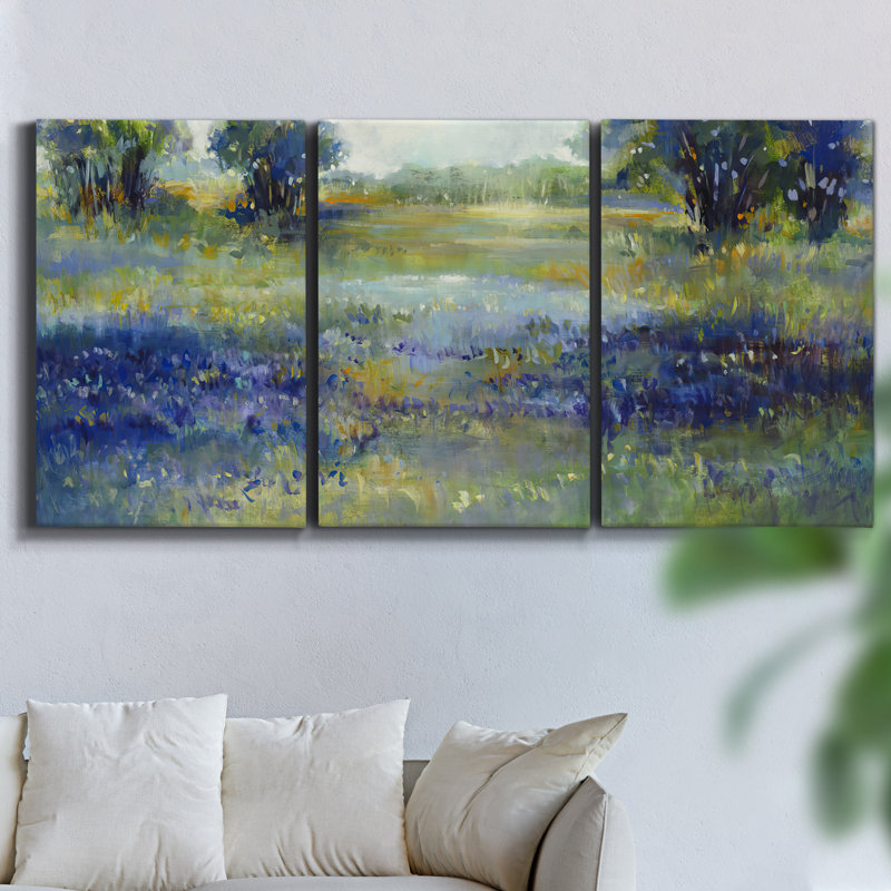 Winding Stream - Toile encadrée multi-pièces, H 60 po x l 120 po x P 2 po
