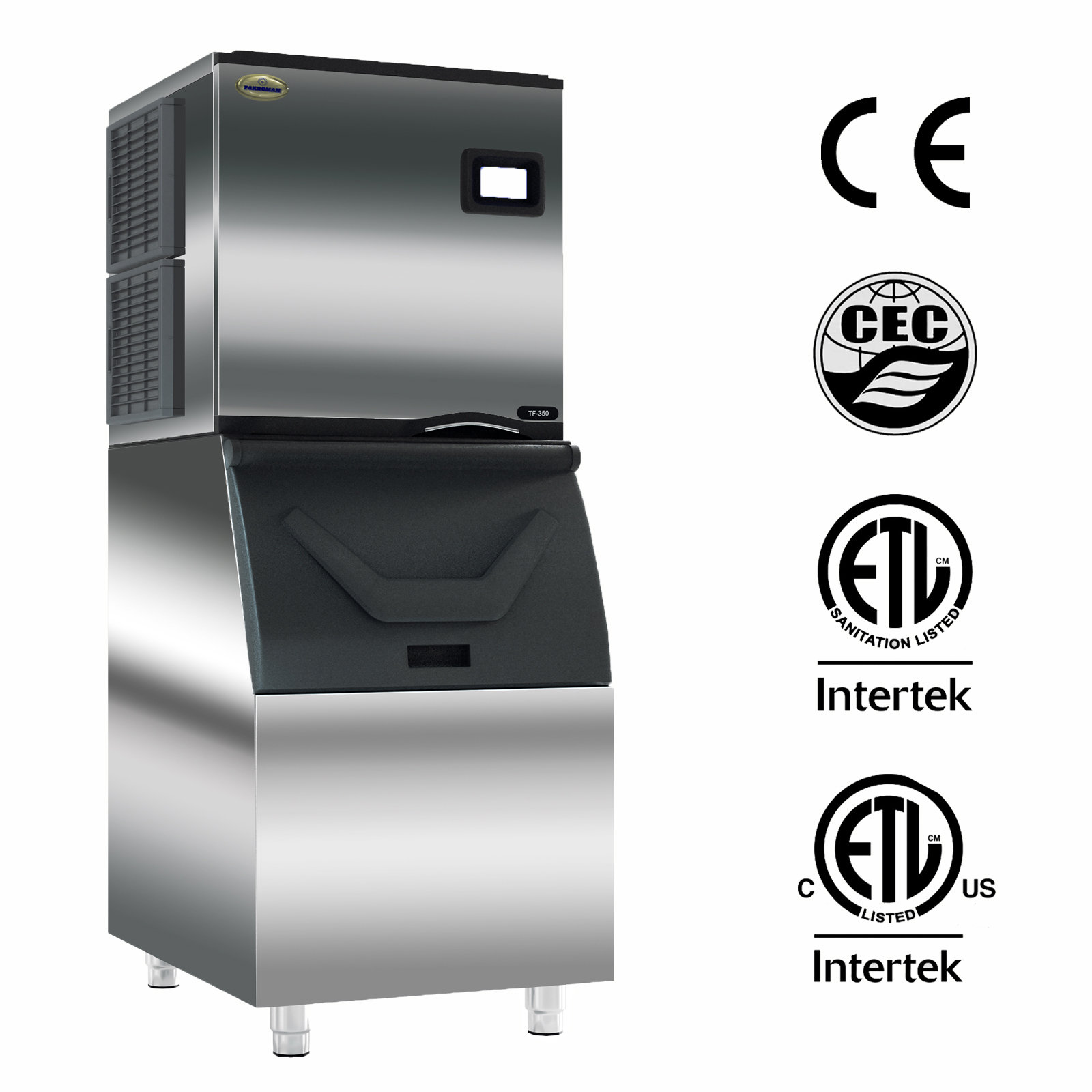  COTLIN Commercial Ice Maker Machine 300LBS/24H with 300LBS  Large Storage Bin, 22 Air Cooled Clear Cube Ice for Restaurant Bar, 110V :  Industrial & Scientific