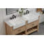 Meuble-lavabo double 60 po avec lavabo en pierre Maxbano Farmhouse-106905978