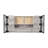 4-Drawer Writing Desk In Grey Driftwood And Black(Not Including Chair)