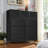 9 Dresser, Chest of Drawers with Wide 39.4'', Easy-Pull Fabric & Wood Dressers with Top-417736665