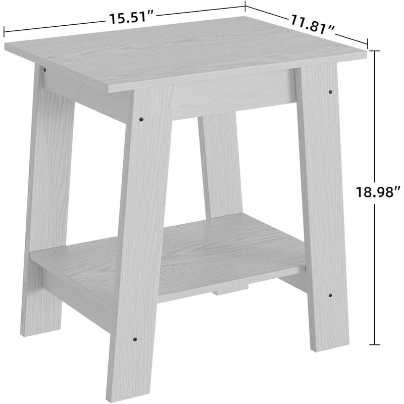 End Table, White