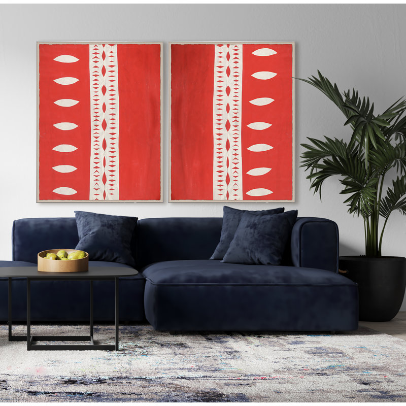 Paule Marrot " Striped Abstract 2 " by Paule Marrot, Acrylic Box, 56" H x 44" W x 1.25" D