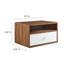 Table de chevet murale Modway