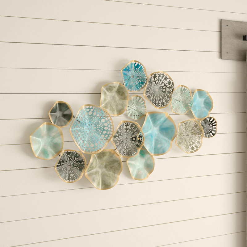 Hench Metal 3D Overlapping Discs Plate Home Wall Decor