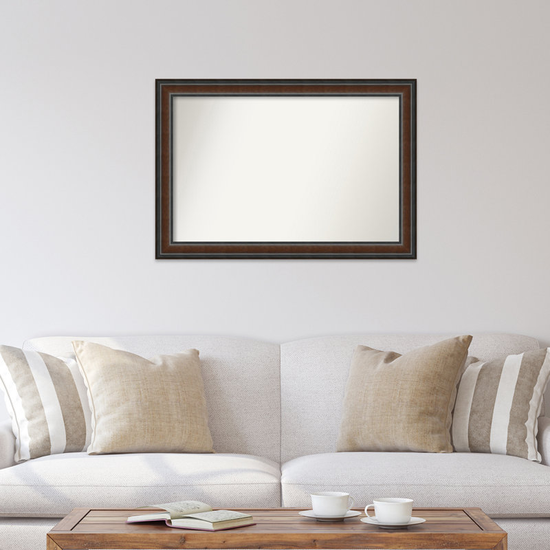 Halcott Solid Wood Rectangle Wall Mirror, 39" H x 27" W