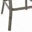Table d'appoint / table basse en métal peint, table en fer robuste avec finition thermolaquée, utilisation à l'extérieur