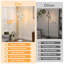 3-Light Floor Lamp, Dimmable With Foot Switch, Industrial Hanging Cages, LED Bulbs Included-1764474960-1791500160