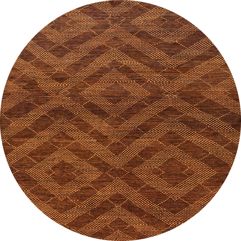 Abstract Indoor Rug, Round 7'