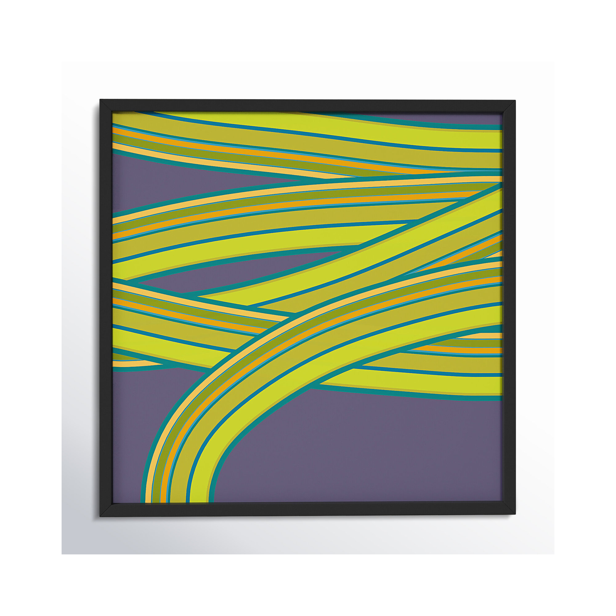 Hemp Twist by Jacques Pilon, Black, 36" H x 36" W x 1.25" D