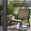 Ensemble de 2 fauteuils oscillants oscillants Outsunny
