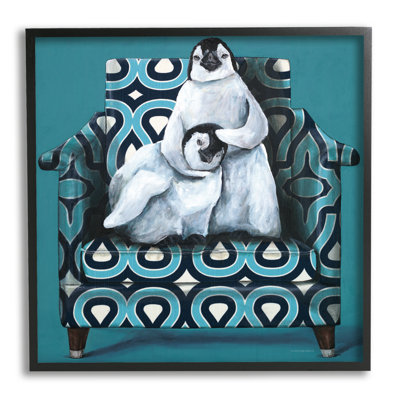 Paire de pingouins relaxants