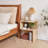 S-Shaped Nightstand, 3-Tier Wood Nightstand With Open Storage, Minimalist End Table For Small Spaces, Easy Assembly, Bedside Table For Bedroom