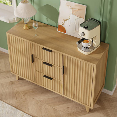 47.2" W Storage Cabinet With 3 Drawers
