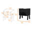 Table de chevet 1 tiroir Wenge