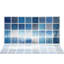 Carrelage mosaïque auto-adhésif en aluminium 34 po x 22 po