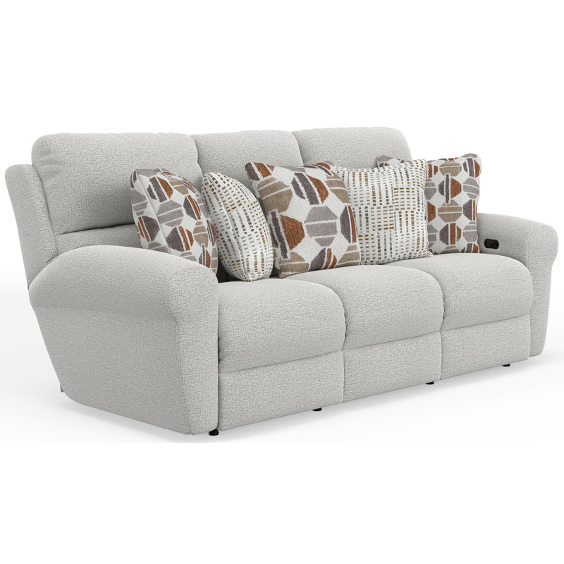 Canapé inclinable électrique Argent, Cream