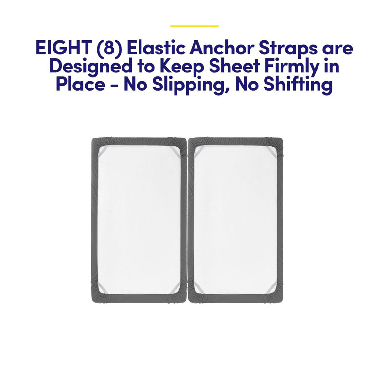 Split & Adjustable King Ultra Soft Double Brushed Microfiber Sheet Sets - Split King, Gray, Gray, Split King