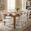 Ensemble de 8 chaises de salle à manger en bois massif l 17,5 po Farmhouse Windsor-939727977-939727976