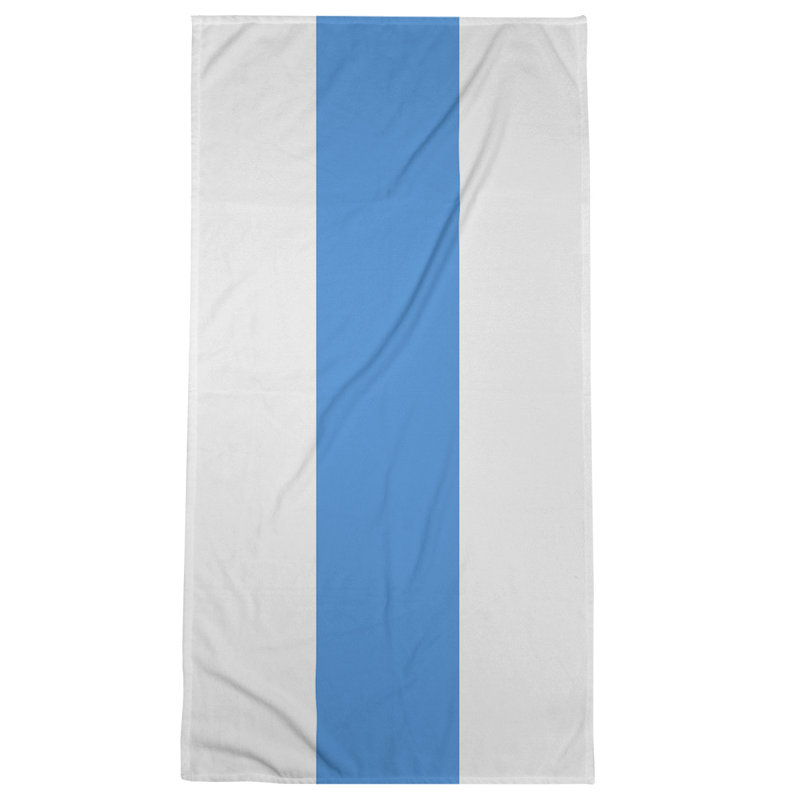 Microfiber Bath Towel, Tennessee Red Football Light Gray/Sky Blue