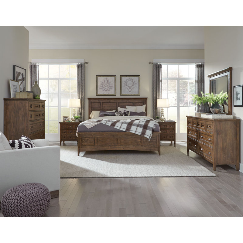 Liz King Panel Storage Bed, Toasted Nutmeg , King