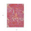 Tapis intérieur lavable floral 10 pi x 14 pi orange et ivoire lavable