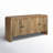 Neutral Textured Mango Wood 30" Carved Front Waterfall Edge Sideboard in Brown - 63" x 16" x 30"