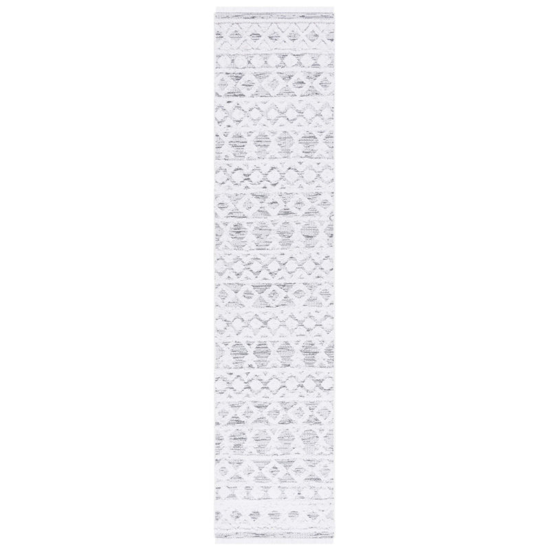 Tapis ivoire / gris Augustine 758, Tapis de couloir 2 pi x 9 pi