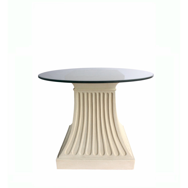 Fluted Outdoor Round Dining Table