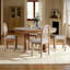 Maximili 5-Piece Extendable Dining Set with Oval Table & Rattan Back Chairs-115283130