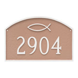 Icthus 1-Line Wall Address Plaque