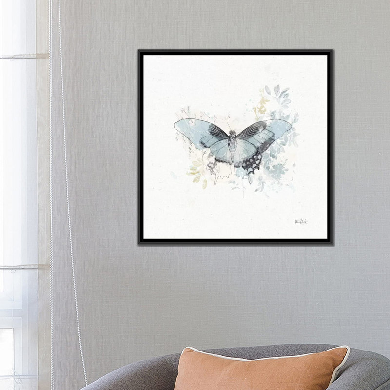 «Floresta IV», reproduction d'impression sur toile tendue, H 18 po x l 18 po x P 1,5 po, Toile encadrée noire, Pas de tapis