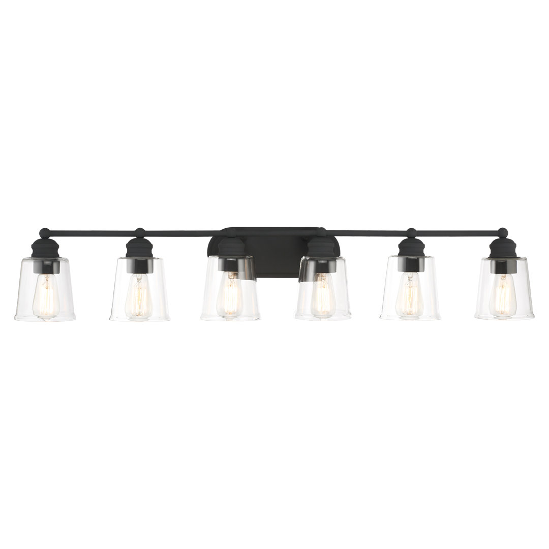 Knuth 6 - Light Bathroom Steel Dimmable Vanity Light Beachcrest Home™
