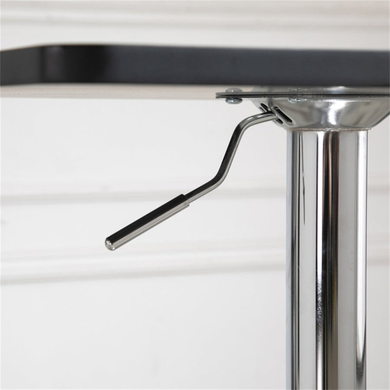 Chemarin Metal Base Dining Table, Black