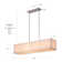 Morton 6 - Light Rectangle Textile Chandelier with Reflector on the Bottom