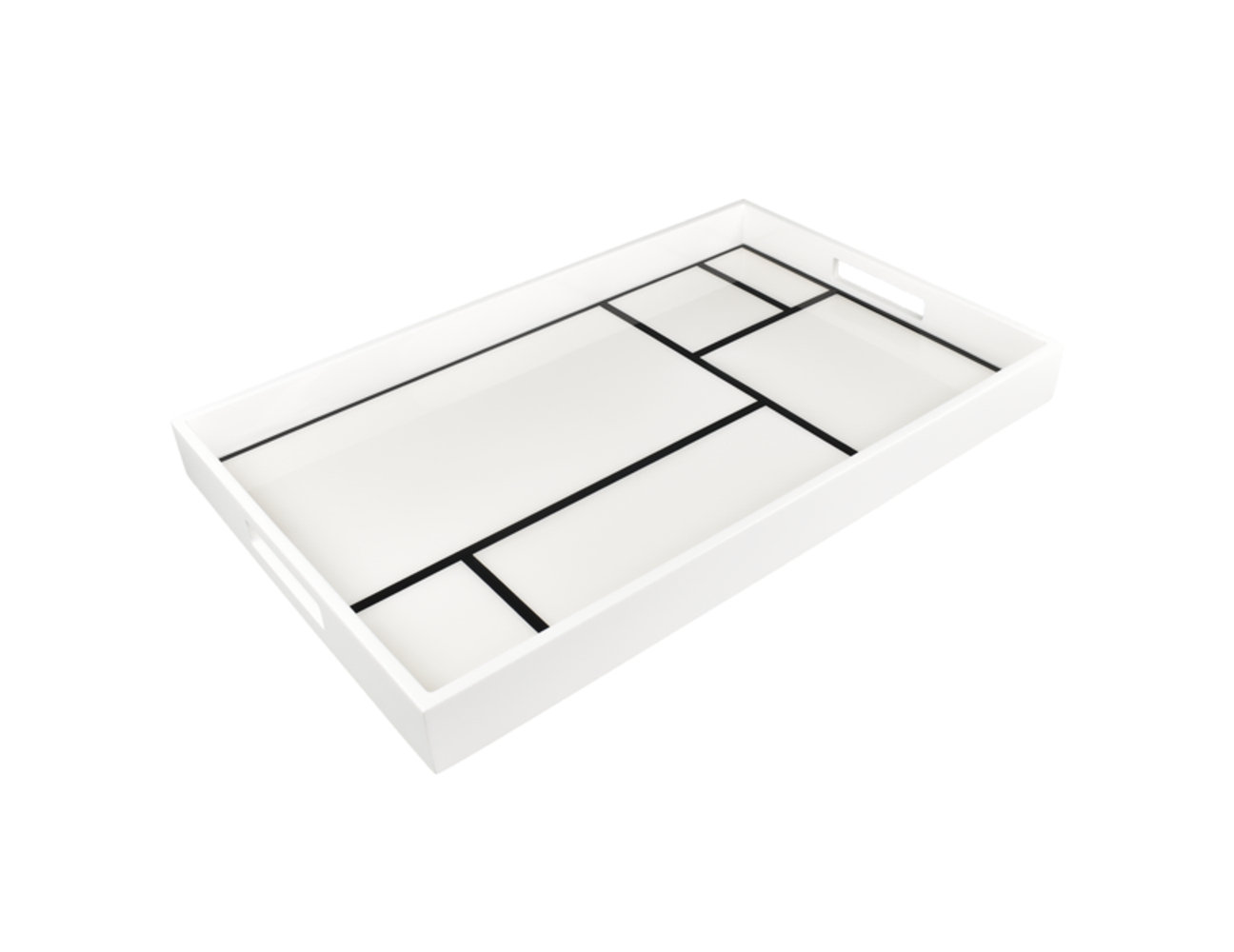 PacificConnections Grid Enamel / Lacquer Tray Wayfair