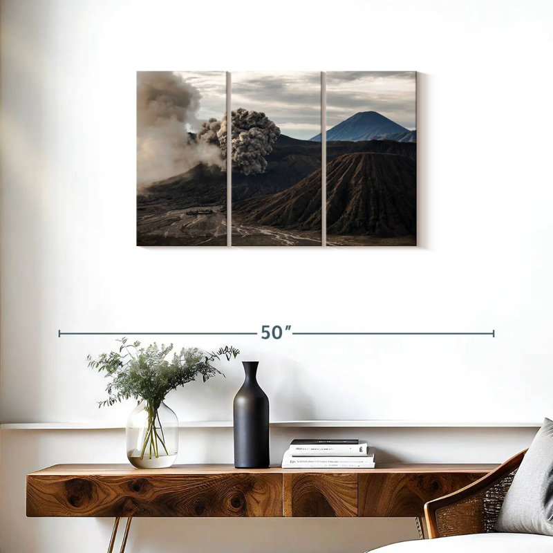 Alvord Volcanic Eruption, 20" H x 33" W