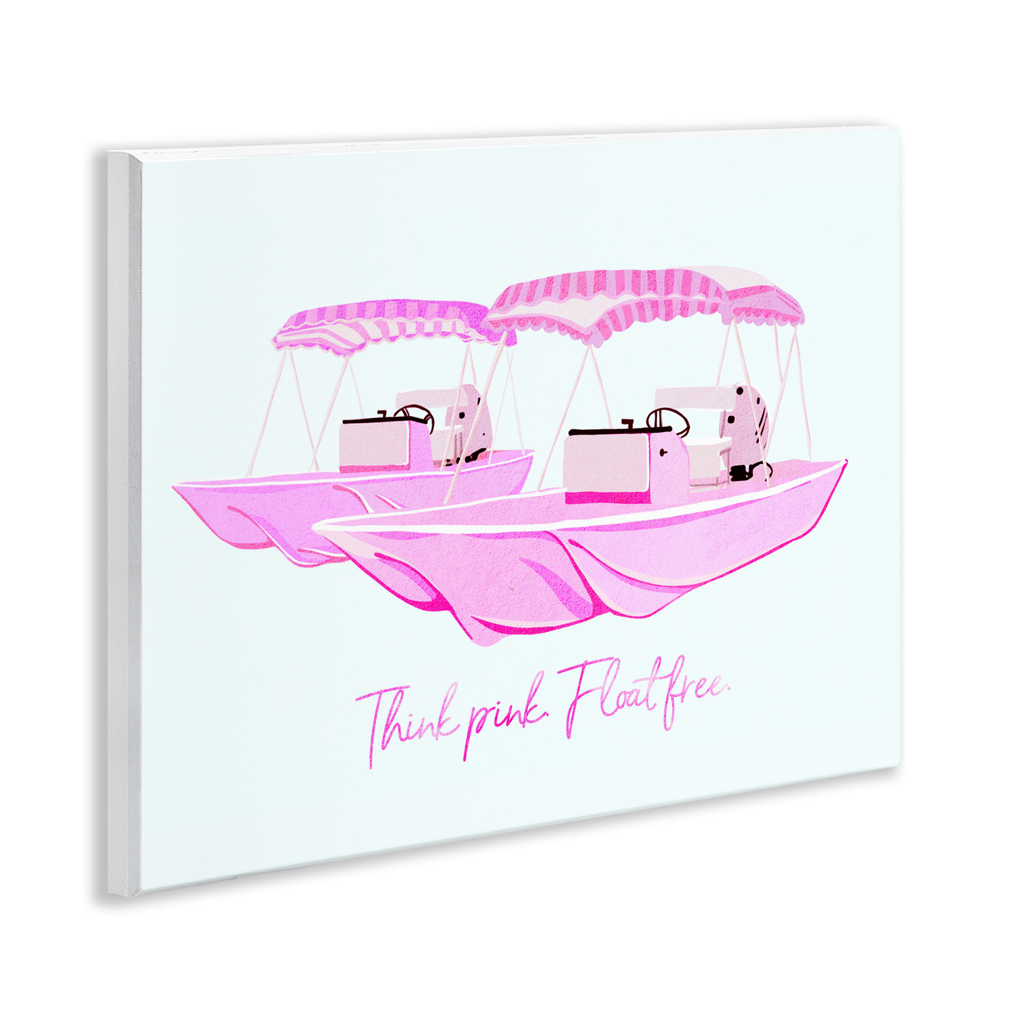 George Oliver Think Pink Float Free Boats Wall Plaque, design by Ziwei ...