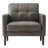 32.3"W Tufted Upholstered Vegan Leather Accent Chair with Solid Wood Legs-1627765947