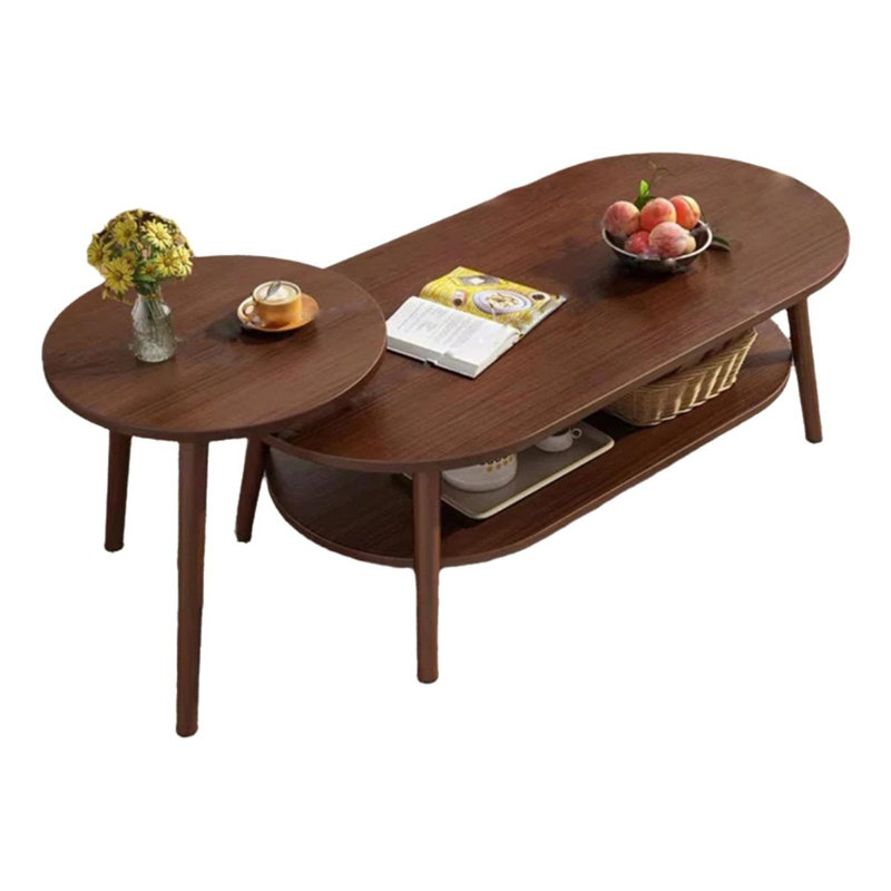 Coffee Table - Sleek Minimalist Design With Ample Storage For Living Room & Bedroom, Brown