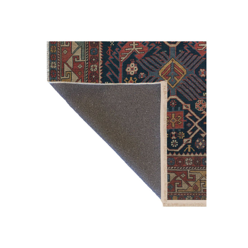 Tapis décoratif lavable à la machine multicolore, Rectangle 3 pi 3 po x 4 pi 11 po